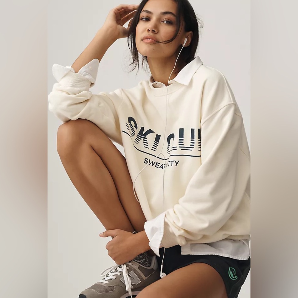 Sweaty Betty Graphic Ski Club Sweatshirt